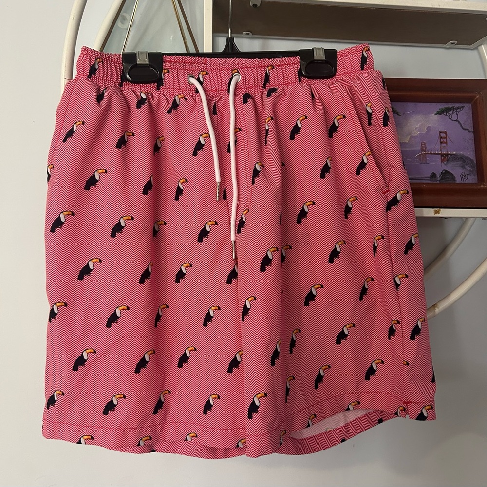 Mosmann Men’s Large L Red Swim Shorts Trunks Australia Wear Under Toucan